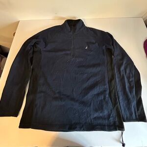 Nautica Men's Dark Blue Quarter-Zip Pullover